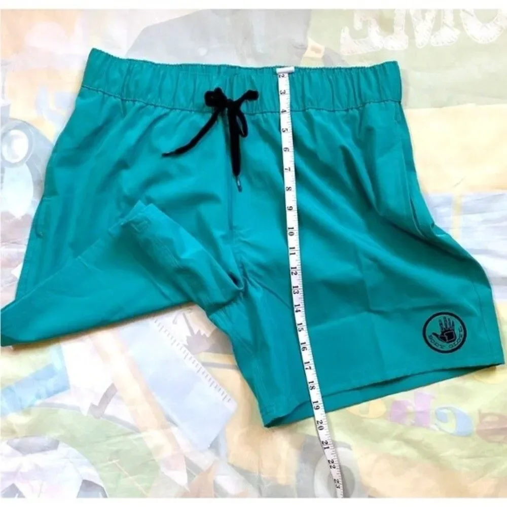 Body Glove Board Shorts Swim Trunks Men Size L /34 Sea Foam Blue Sky NWOT